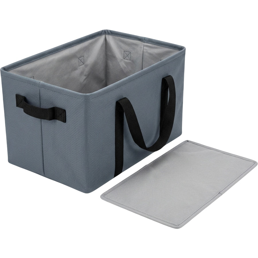 Bnvfk Rectangular Oxford Folding Storage Basket 38 L Slate